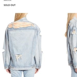 Levi's Light Blue Distressed Denim Jacket